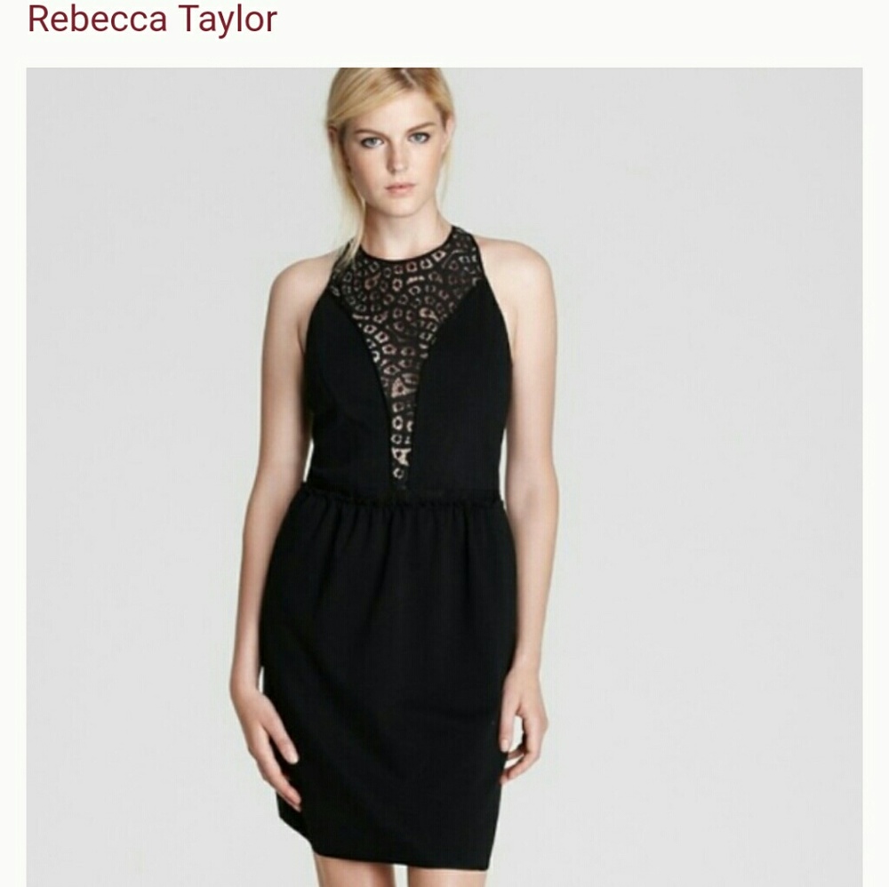 Rebecca Taylor Lace Panel Dress